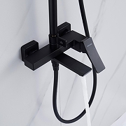 Душевая система Shevanik S4436H цвет Черный матовый-4