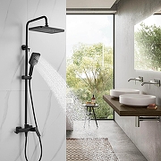 Душевая система Shevanik S4436H цвет Черный матовый-19