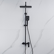 Душевая система Shevanik S4436H цвет Черный матовый-23