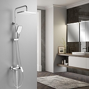 Душевая система Shevanik S4536 цвет Хром-21