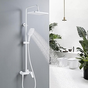 Душевая система Shevanik S4536C цвет Белый матовый-16