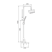 Душевая система Shevanik S4536C цвет Белый матовый-24