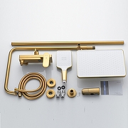 Душевая система Shevanik S4536G цвет Золотой сатин-1