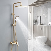 Душевая система Shevanik S4536G цвет Золотой сатин-17
