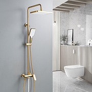 Душевая система Shevanik S4536G цвет Золотой сатин-18