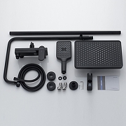 Душевая система Shevanik S4536H цвет Черный матовый-1