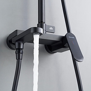 Душевая система Shevanik S4536H цвет Черный матовый-14