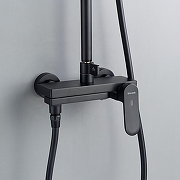 Душевая система Shevanik S4536H цвет Черный матовый-17