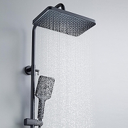 Душевая система Shevanik S4536H цвет Черный матовый-19