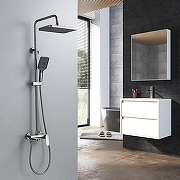 Душевая система Shevanik S4536T цвет Оружейная сталь-23