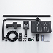 Душевая система Shevanik S4636H цвет Черный матовый-1