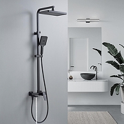 Душевая система Shevanik S4636H цвет Черный матовый-20