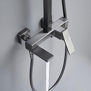 Душевая система Shevanik S4636T цвет Оружейная сталь-10