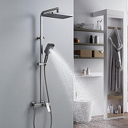 Душевая система Shevanik S4636T цвет Оружейная сталь-16