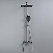 Душевая система Shevanik S4636T цвет Оружейная сталь-23