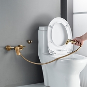 Гигиенический душ со смесителем Shevanik S4705G-1 цвет Золотой сатин-12