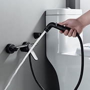 Гигиенический душ со смесителем Shevanik S4705H-1 цвет Черный матовый-11