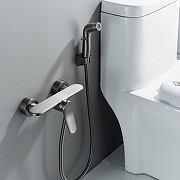 Гигиенический душ со смесителем Shevanik S4705T-1 цвет Оружейная сталь-14