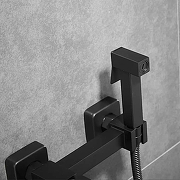 Гигиенический душ со смесителем Shevanik S137H цвет Черный матовый-4