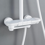 Душевая система Shevanik S4726C цвет Белый матовый-8