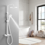 Душевая система Shevanik S4726C цвет Белый матовый-17