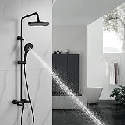 Душевая система Shevanik S4726H цвет Черный матовый-18