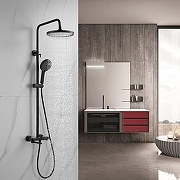 Душевая система Shevanik S4726H цвет Черный матовый-21