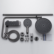 Душевая система Shevanik S4726T цвет Оружейная сталь-1