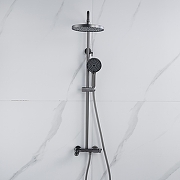 Душевая система Shevanik S4726T цвет Оружейная сталь-17