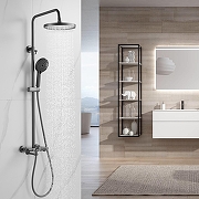 Душевая система Shevanik S4726T цвет Оружейная сталь-21