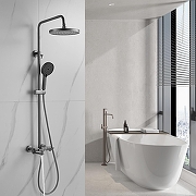 Душевая система Shevanik S4726T цвет Оружейная сталь-22