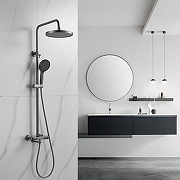 Душевая система Shevanik S4726T цвет Оружейная сталь-23