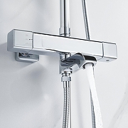 Душевая система Shevanik S3096 c термостатом цвет Хром-12