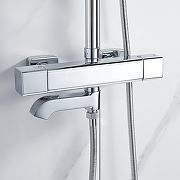 Душевая система Shevanik S3096 c термостатом цвет Хром-13