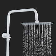 Душевая система Shevanik S3096C c термостатом цвет Белый матовый-9