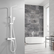 Душевая система Shevanik S3096C c термостатом цвет Белый матовый-14