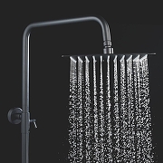 Душевая система Shevanik S3096H c термостатом цвет Черный матовый-9