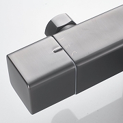 Душевая система Shevanik S3096T c термостатом цвет Оружейная сталь-4