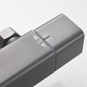 Душевая система Shevanik S3096T c термостатом цвет Оружейная сталь-5