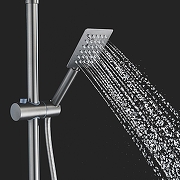 Душевая система Shevanik S3096T c термостатом цвет Оружейная сталь-9