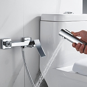 Гигиенический душ со смесителем Shevanik S4005-1 цвет Хром-10