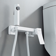 Гигиенический душ со смесителем Shevanik S4005C-1 цвет Белый матовый-16