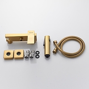 Гигиенический душ со смесителем Shevanik S4005G-1 цвет Золотой сатин-1