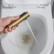 Гигиенический душ со смесителем Shevanik S4005G-1 цвет Золотой сатин-12