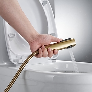 Гигиенический душ со смесителем Shevanik S4005G-1 цвет Золотой сатин-13