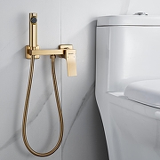 Гигиенический душ со смесителем Shevanik S4005G-1 цвет Золотой сатин-15