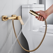 Гигиенический душ со смесителем Shevanik S4005G-1 цвет Золотой сатин-18