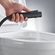 Гигиенический душ со смесителем Shevanik S4005H-1 цвет Черный матовый-13