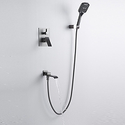 Душевая система Shevanik S4035T цвет Оружейная сталь-10