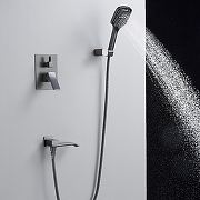 Душевая система Shevanik S4035T цвет Оружейная сталь-14